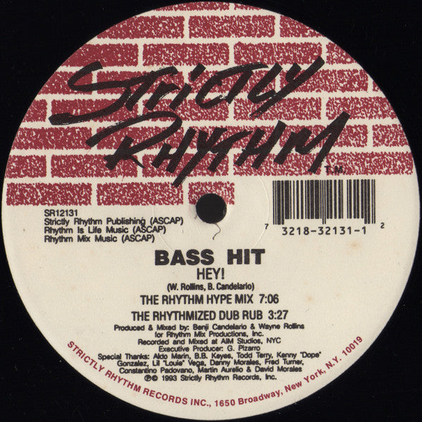 Bass Hit : Hey! / The Size (12")