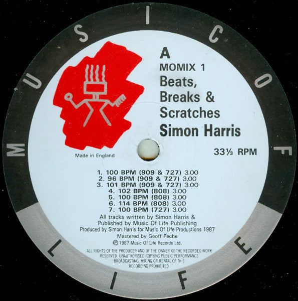 Simon Harris : Beats, Breaks & Scratches (LP, Album)