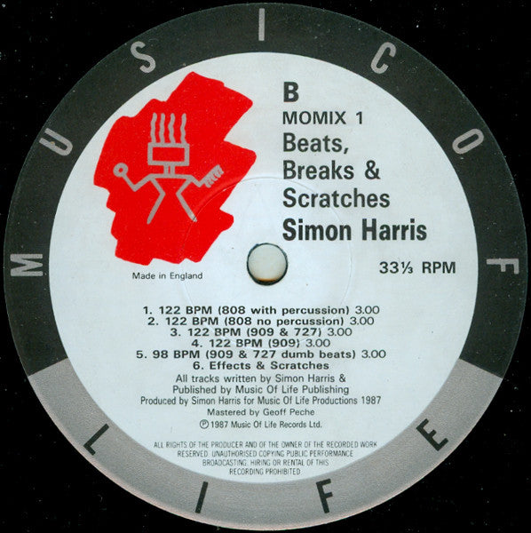 Simon Harris : Beats, Breaks & Scratches (LP, Album)