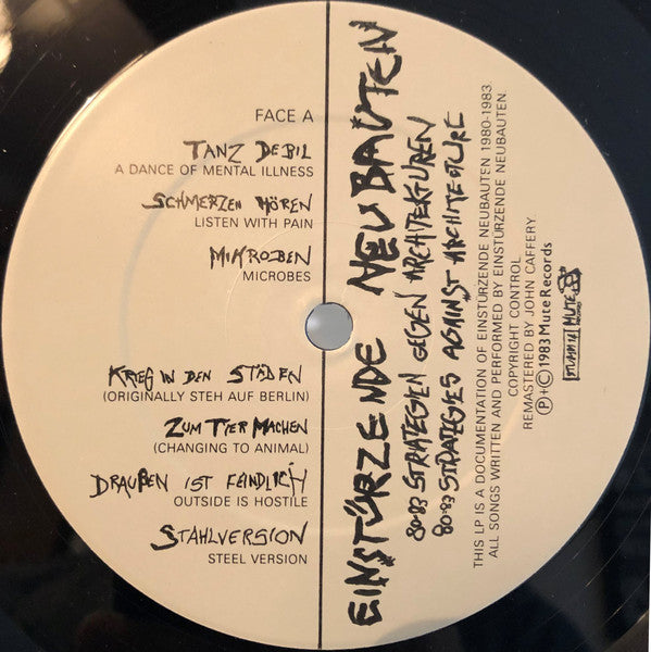 Einstürzende Neubauten : 80-83 Strategien Gegen Architekturen (LP, Comp)