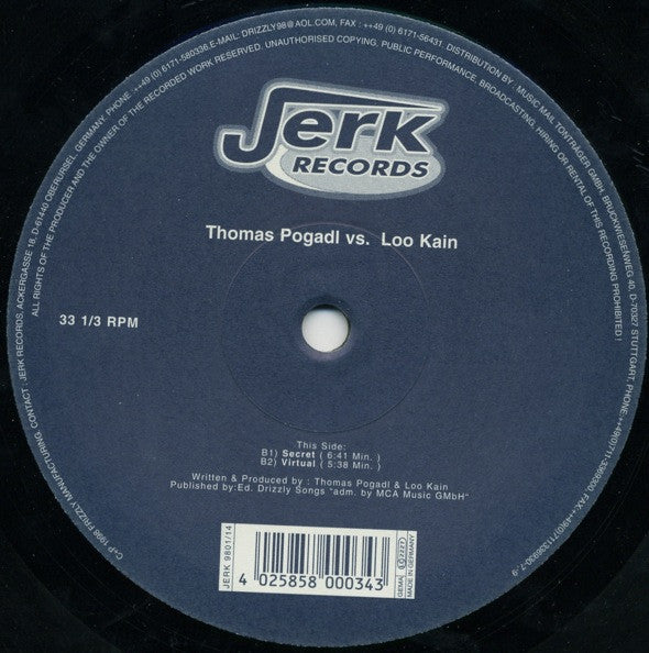 Thomas Pogadl vs. Loo Kain : Fever (12")