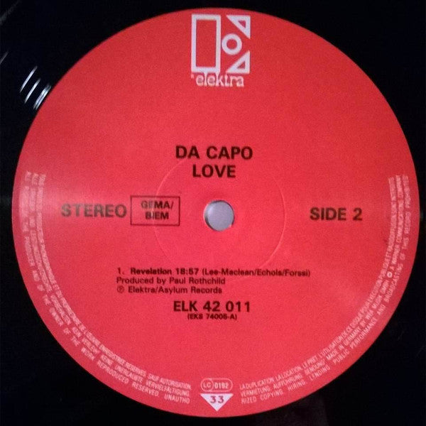 Love : Da Capo (LP, Album, RE)
