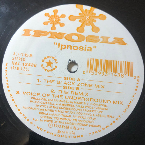 Ipnosia : Ipnosia (12")