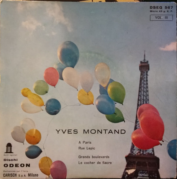 Yves Montand : A Paris (7", EP)