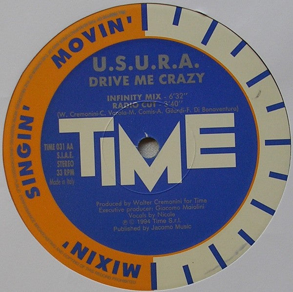 U.S.U.R.A. : Drive Me Crazy (12")