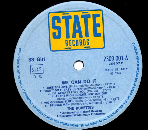 The Rubettes : We Can Do It (LP, Album)