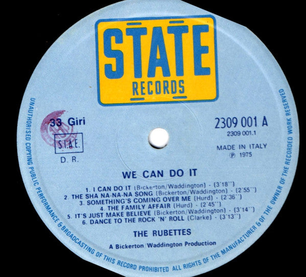 The Rubettes : We Can Do It (LP, Album)