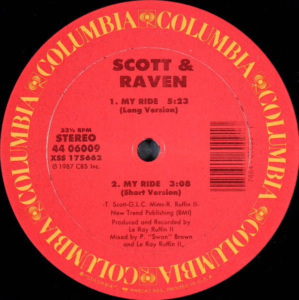 Scott & Raven : The Monkey Paw (A New Dance Kraze) (12")