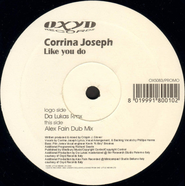 Corrina Joseph : Like You Do (12", Promo)