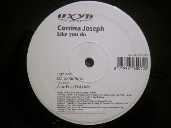 Corrina Joseph : Like You Do (12", Promo)