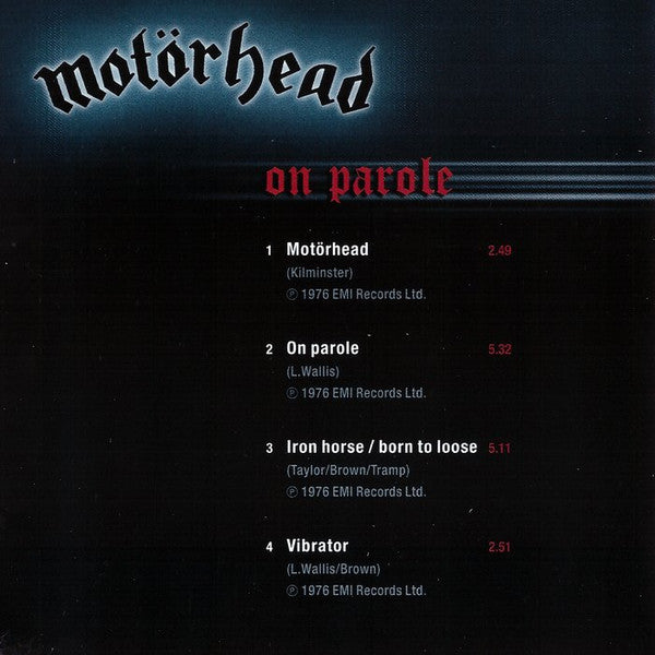 Motörhead : On Parole (CD, Album, RE)