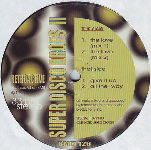 Retroactive : Super Disco Drops II (12")