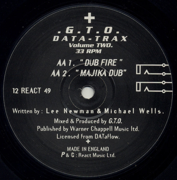 G.T.O.* : Data-Trax: Volume 2 (12")