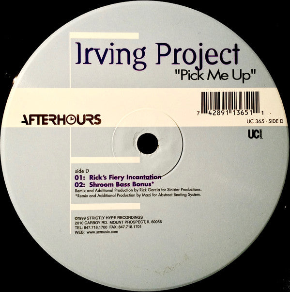 Irving Project : Pick Me Up (2x12")