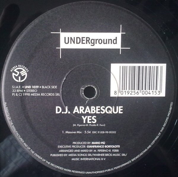 DJ Arabesque : Yes (12")