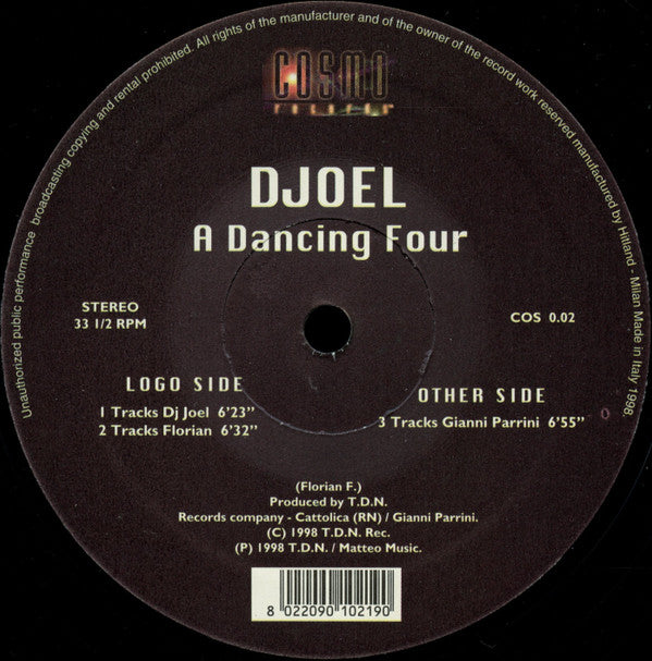 DJ Joel : A Dancing Four (12")