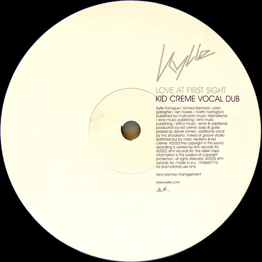 Kylie* : Love At First Sight (12", Single, Promo)