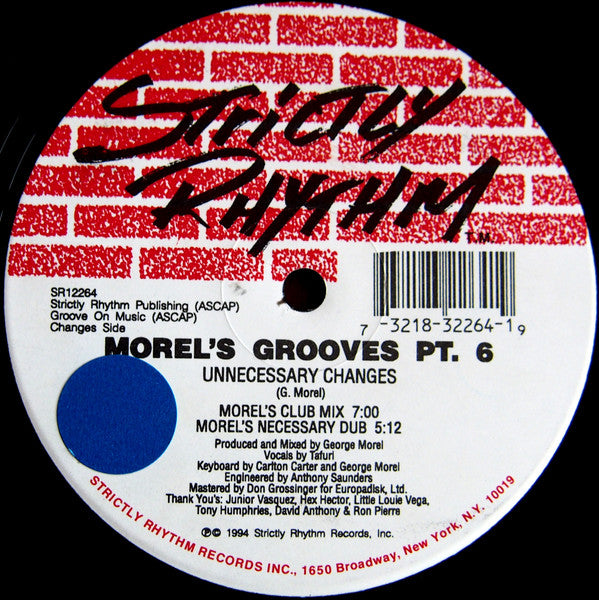 George Morel : Morel's Grooves Pt. 6 (12")