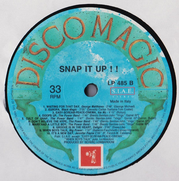 Various : Snap It Up Compilation (LP, Comp, Mixed)