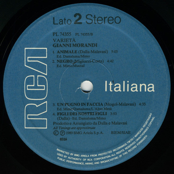 Gianni Morandi : Varietà (LP, Album)
