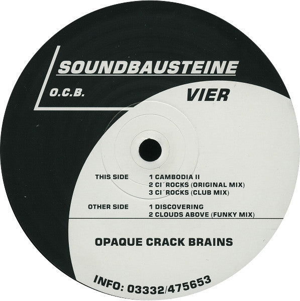 O.C.B.* : Soundbausteine Vier  - Opaque Crack Brains (12")