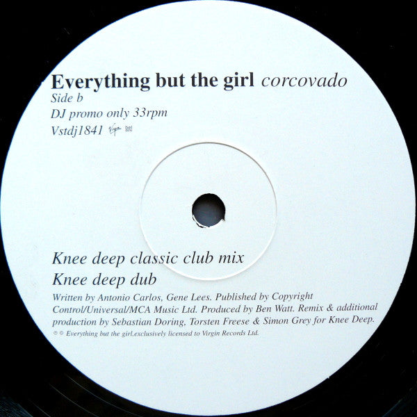 Everything But The Girl : Corcovado (Knee Deep Mixes) (12", Promo)
