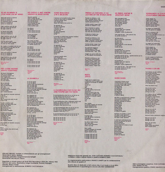 Ivan Cattaneo : Bandiera Gialla (LP, Album)