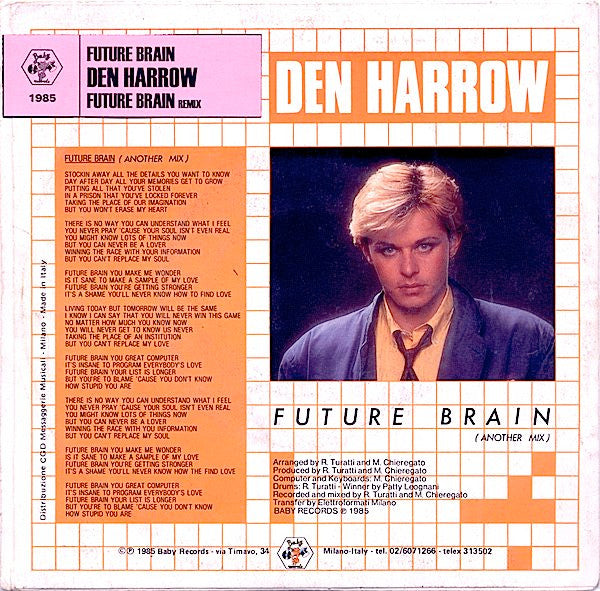 Den Harrow : Future Brain (Another Mix) (7", Single)