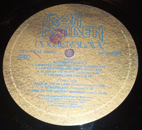 Iron Maiden : Powerslave (LP, Album)
