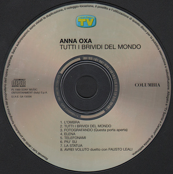 Anna Oxa : Tutti I Brividi Del Mondo (CD, Album, RE)