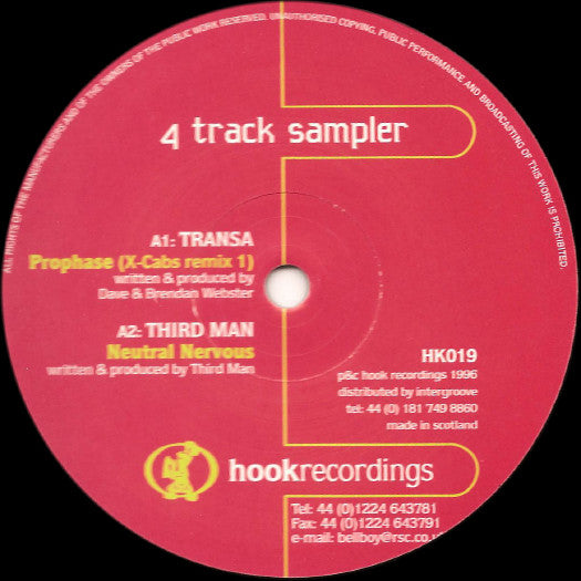 Various : 4 Track Sampler (12", Smplr)