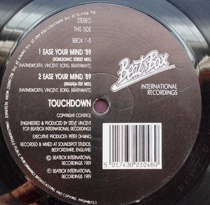 Touchdown : Ease Your Mind '89 (12")