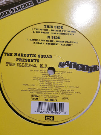 The Narcotic Squad : The Illegal E.P. (12", EP)