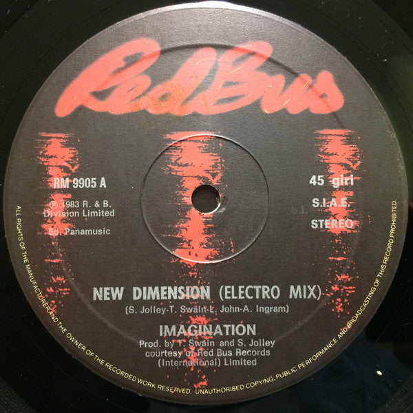 Imagination : New Dimension (Electro Mix) (12", Maxi)