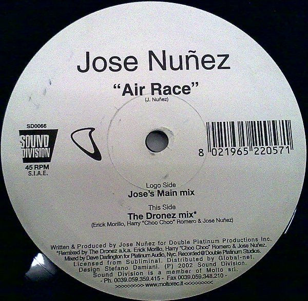 Jose Nunez* : Air Race (12")
