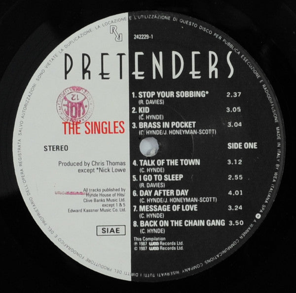 The Pretenders : The Singles (LP, Comp)