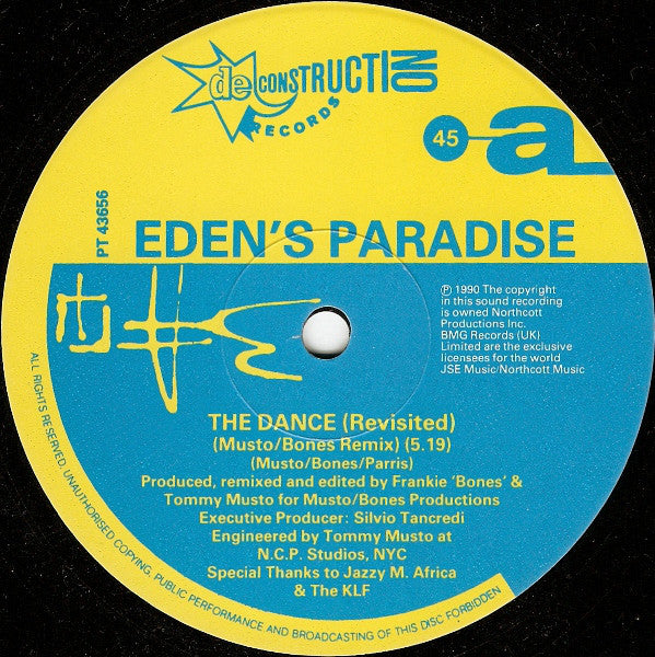 Eden's Paradise : The Dance (Revisited) (12")