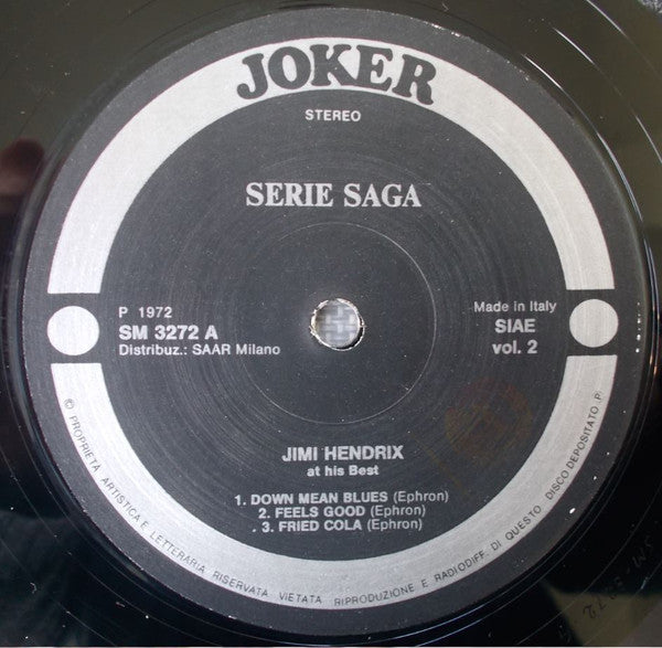 Jimi Hendrix : Jimi Hendrix At His Best (Volume 2) (LP)