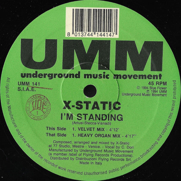 X-Static : I'm Standing (12")