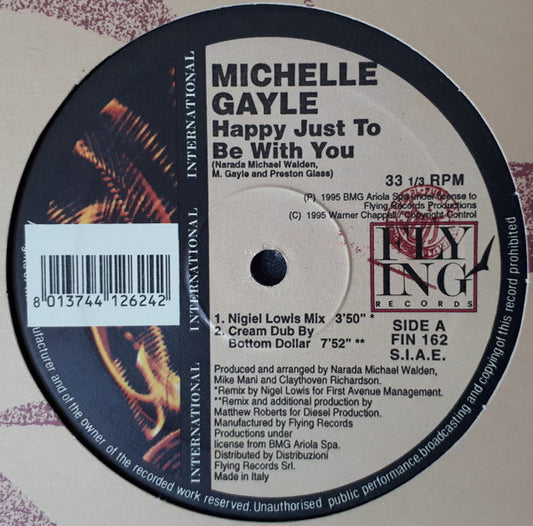 Michelle Gayle : Happy Just To Be With You (12")
