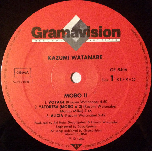 Kazumi Watanabe : Mobo II (LP, Album)