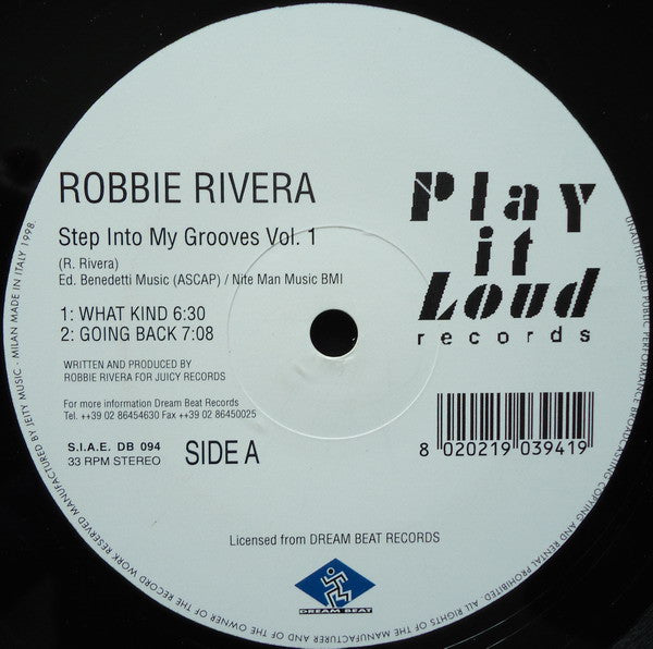 Robbie Rivera : Step Into My Grooves Vol. 1 (12")