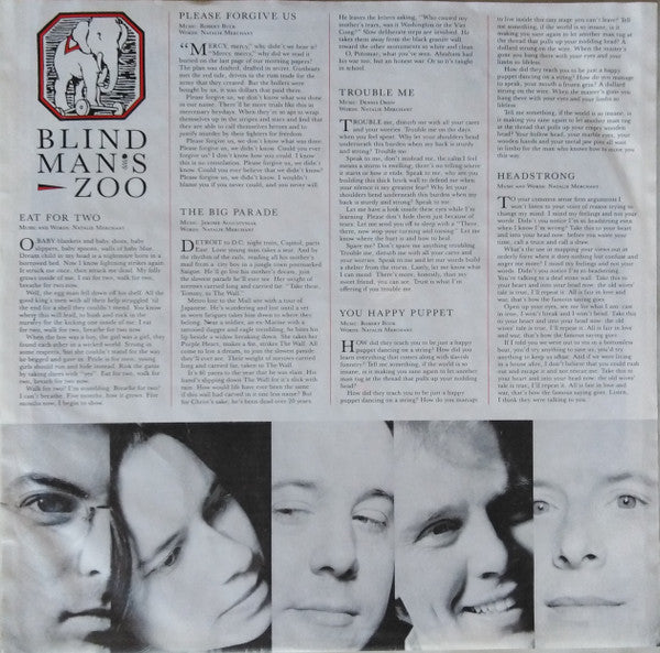 10,000 Maniacs : Blind Man's Zoo (LP, Album, RSA)