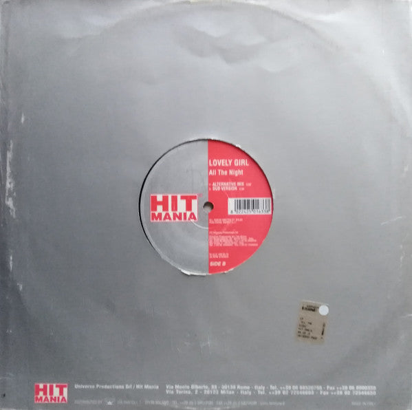 Lovely Girl : All The Night (12")