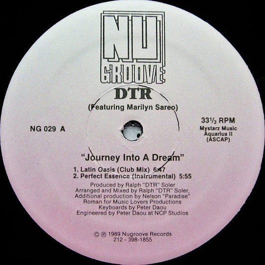 DTR Featuring Marilyn Sareo : Journey Into A Dream (12")