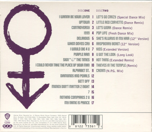 Prince : Ultimate (2xCD, Comp, Sli)