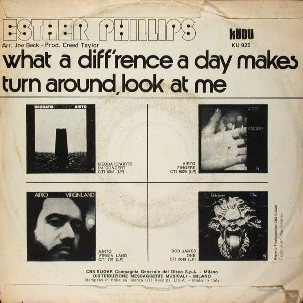 Esther Phillips : What A Diff'rence A Day Makes (7", Single)
