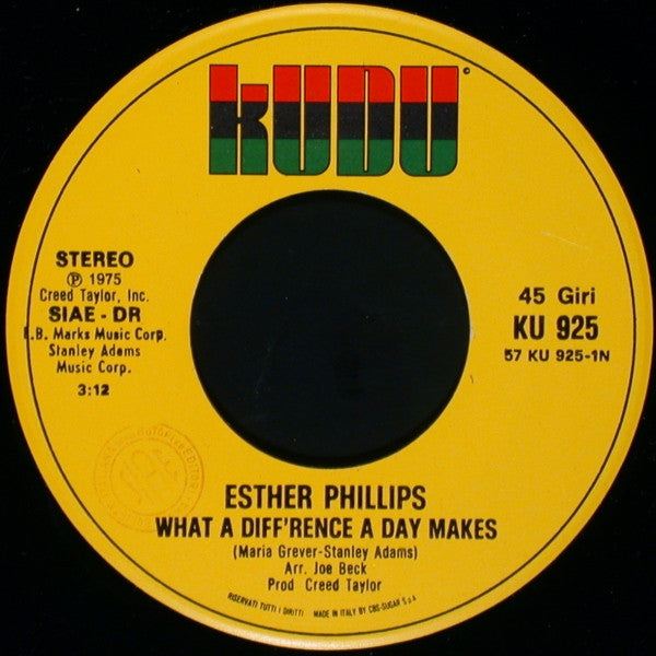 Esther Phillips : What A Diff'rence A Day Makes (7", Single)