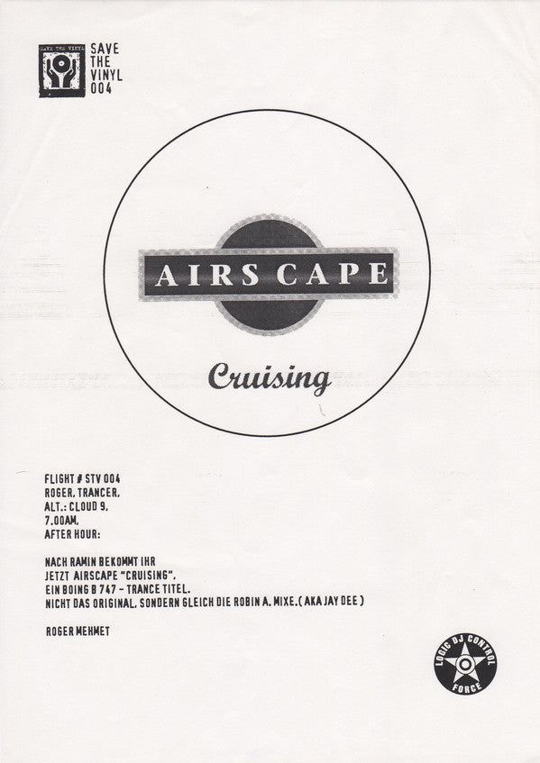 Airscape : Cruising (12", Ove)