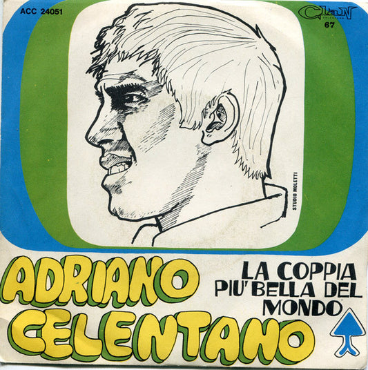 Adriano Celentano E I Ragazzi Della Via Gluck : La Coppia Più Bella Del Mondo (7", Single, Pur)